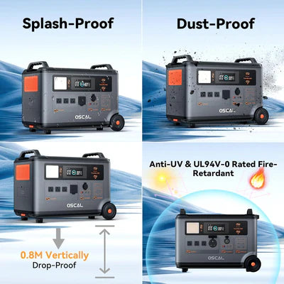 Oscal PowerMax 3600 Portable Power Station 3000W Output 3600Wh New Oscal