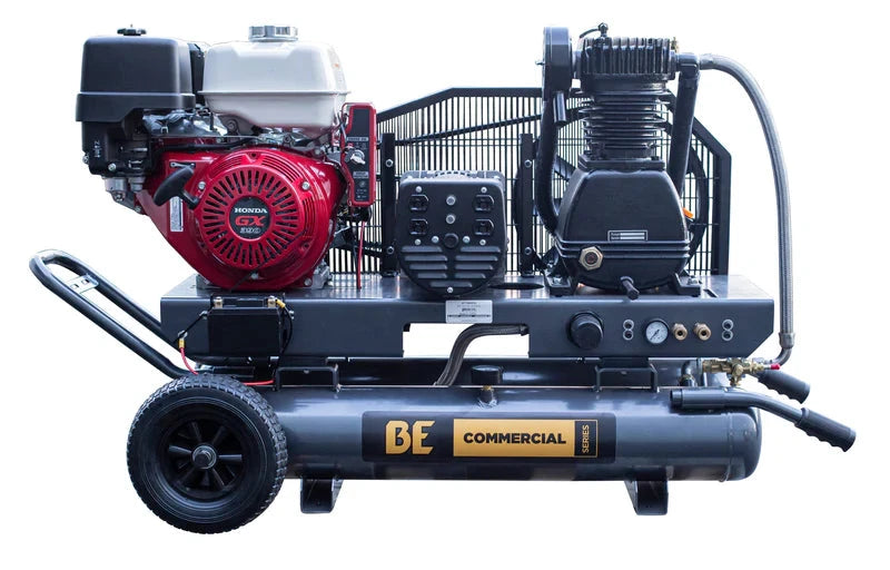 BE Power 16 CFM @ 175 PSI Gas Air Compressor / Generator with Honda GX390 Engine - AC138HEG2 BE Power Equipment
