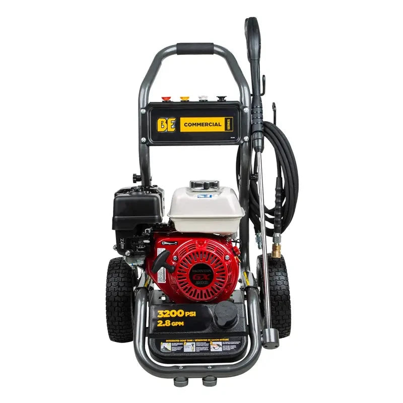 BE Power 3,200 PSI - 2.8 GPM Gas Pressure Washer with Honda GX200 Engine and AR Triplex Pump - BE3265HA BE Power Equipment