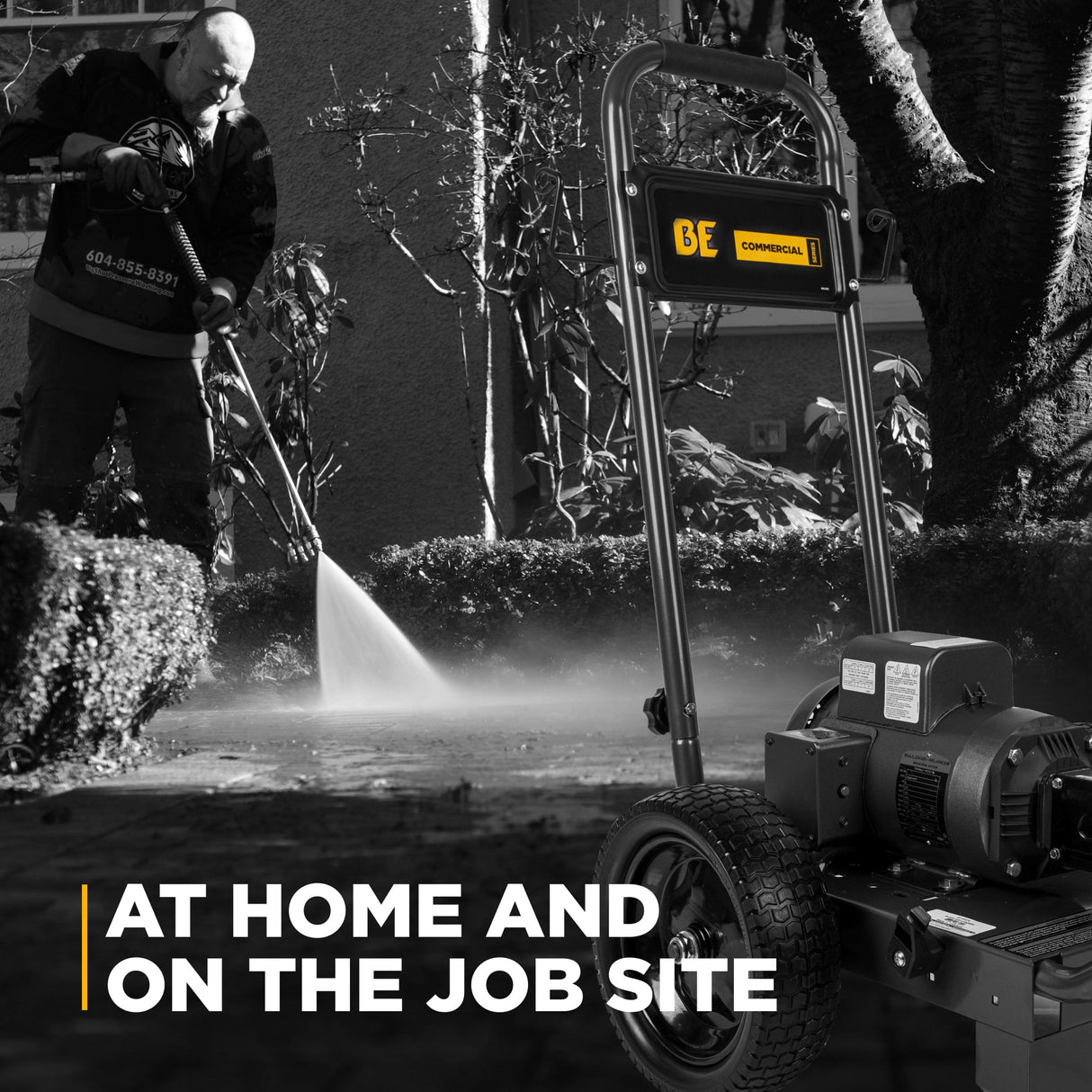 BE Power 1,500 PSI 3.0 GPM 3.0 HP Electric Pressure Washer with Baldor Electric Motor and AR Triplex Pump - B153EA