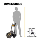 BE Power 2,000 PSI 3.5 GPM 5.0 HP Electric Pressure Washer with Baldor Motor and AR Triplex Pump - B205EA