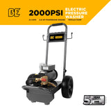 BE Power 2,000 PSI 3.5 GPM 5.0 HP Electric Pressure Washer with Baldor Motor and General Triplex Pump - B205EG