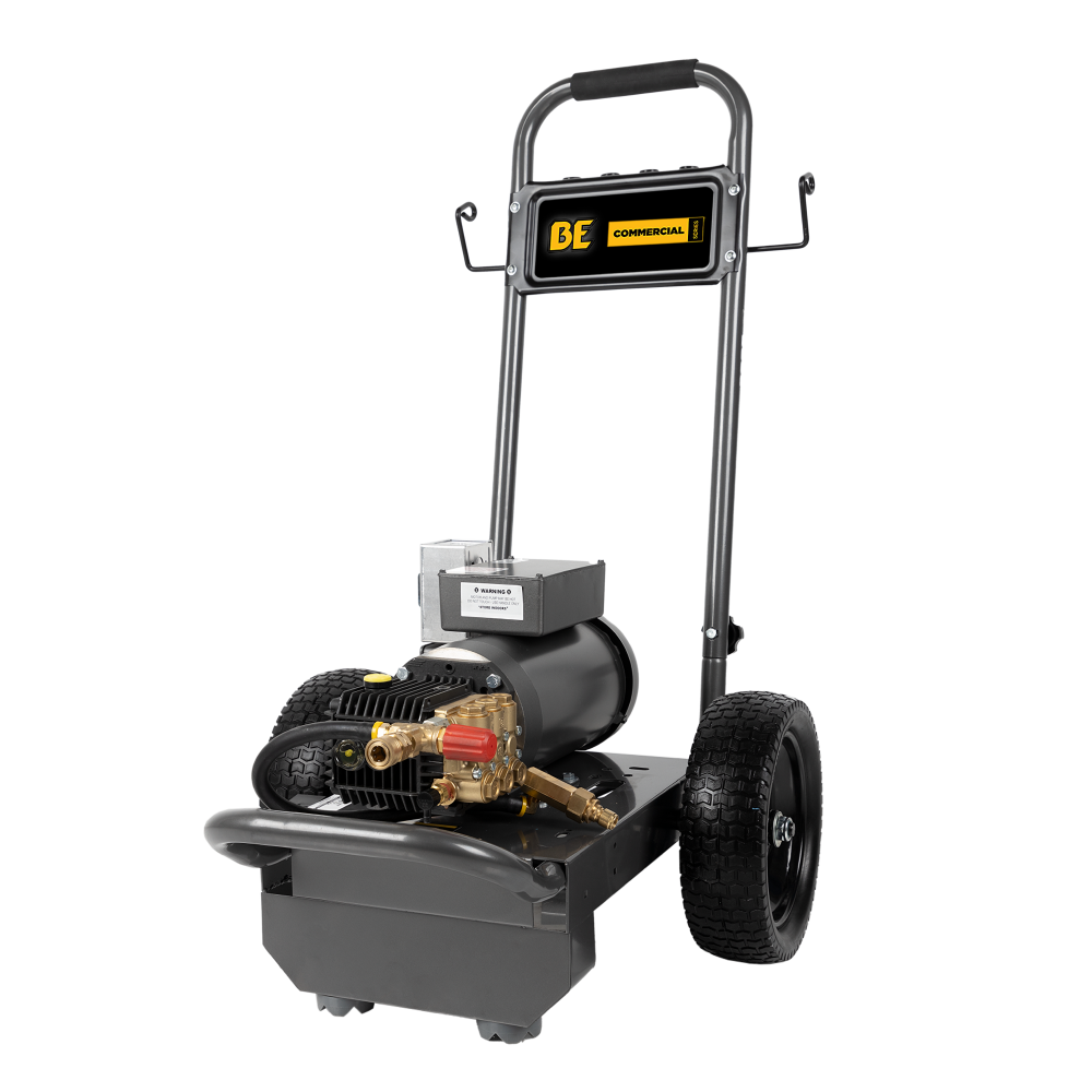 BE Power 2,000 PSI 3.5 GPM 5.0 HP Electric Pressure Washer with Baldor Motor and General Triplex Pump - B205EG