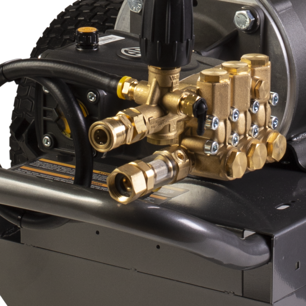 BE Power 2,000 PSI 3.5 GPM 5.0 HP Electric Pressure Washer with Baldor Motor and AR Triplex Pump - B205E34A