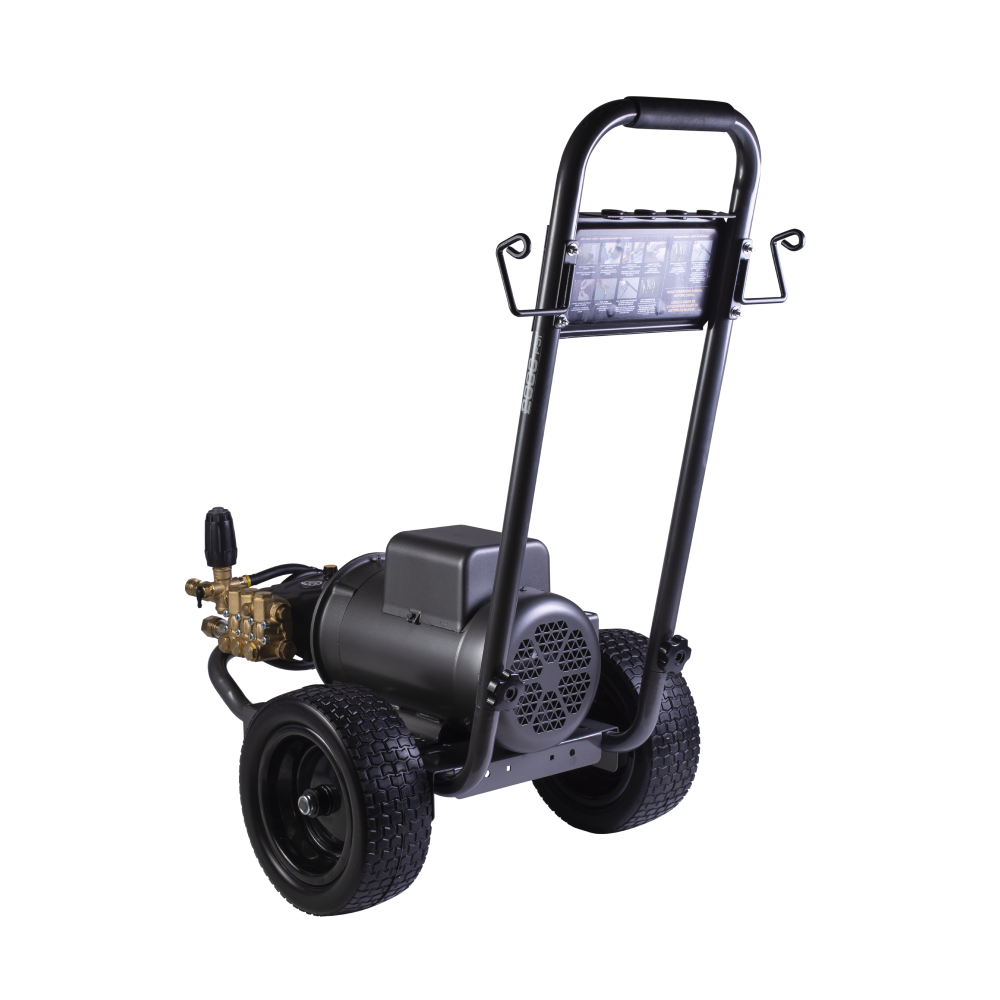 BE Power 2,000 PSI 3.5 GPM 5.0 HP Electric Pressure Washer with Baldor Motor and AR Triplex Pump - B205E34A