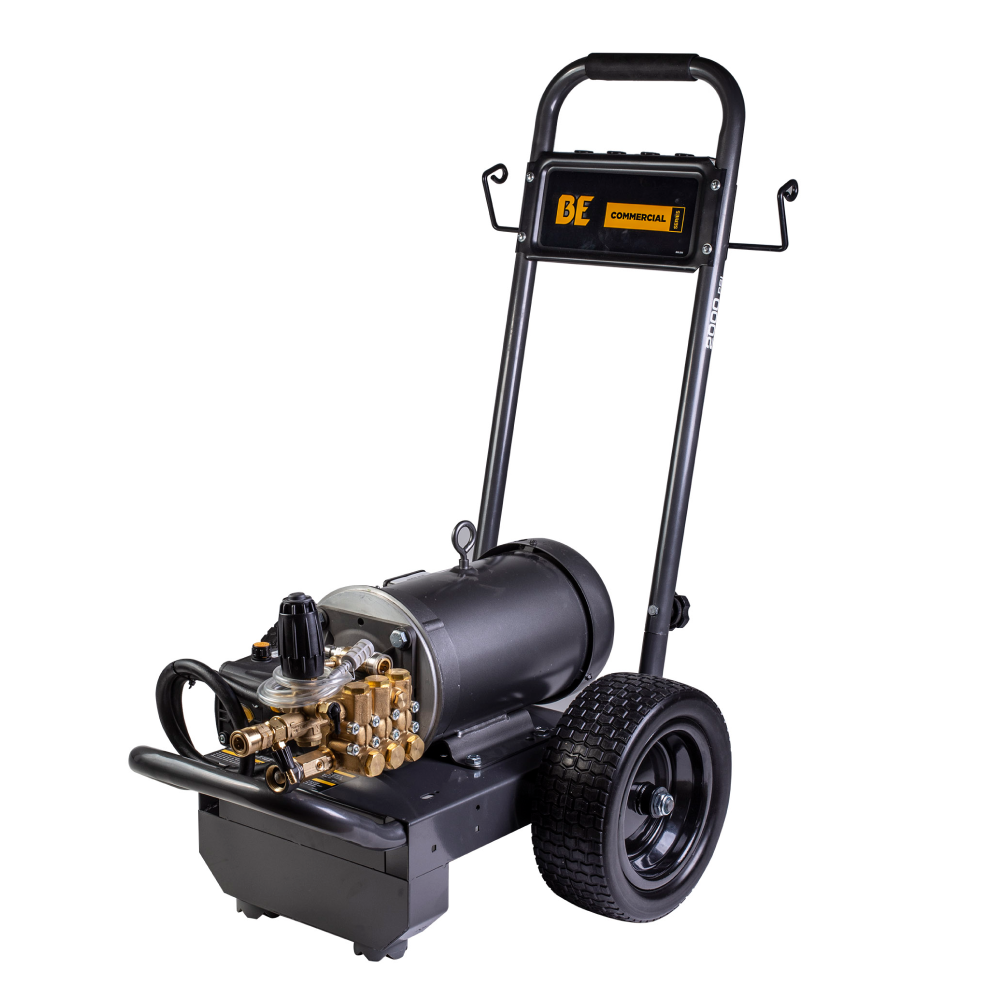 BE Power 2,000 PSI 3.5 GPM 5.0 HP Electric Pressure Washer with Baldor Motor and AR Triplex Pump - B205E34A
