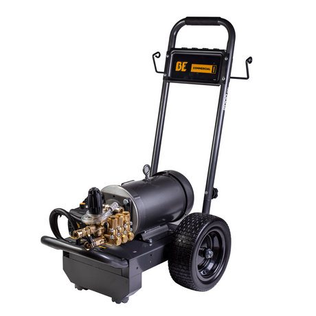 BE Power 2,000 PSI 3.5 GPM 5.0 HP Electric Pressure Washer with Baldor Motor and AR Triplex Pump - B205E34A