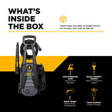 BE Power 1,700 PSI 1.7 GPM Electric Power Washer with Powerease Motor and AR Axial Pump - P1715EN