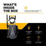 BE Power 2,000 PSI 1.7 GPM Electric Pressure Washer with Powerease Motor and AR Axial Pump - P1915EN