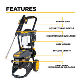 BE Power 2,300 PSI 1.7 GPM Electric Pressure Washer with AR Axial Pump - P2317EN