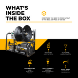 BE Power 2,000 PSI 4.0 GPM 5.0 HP Electric Pressure Washer with Baldor Motor and AR Triplex Pump - X-2050FW1A