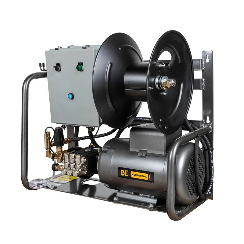 BE Power 3,000 PSI 4.0 GPM 7.5 HP Electric Pressure Washer with 7.5 HP - 3 Phase Baldor Motor and General Triplex Pump - X-2775FW3GENHT2 BE Power Equipment