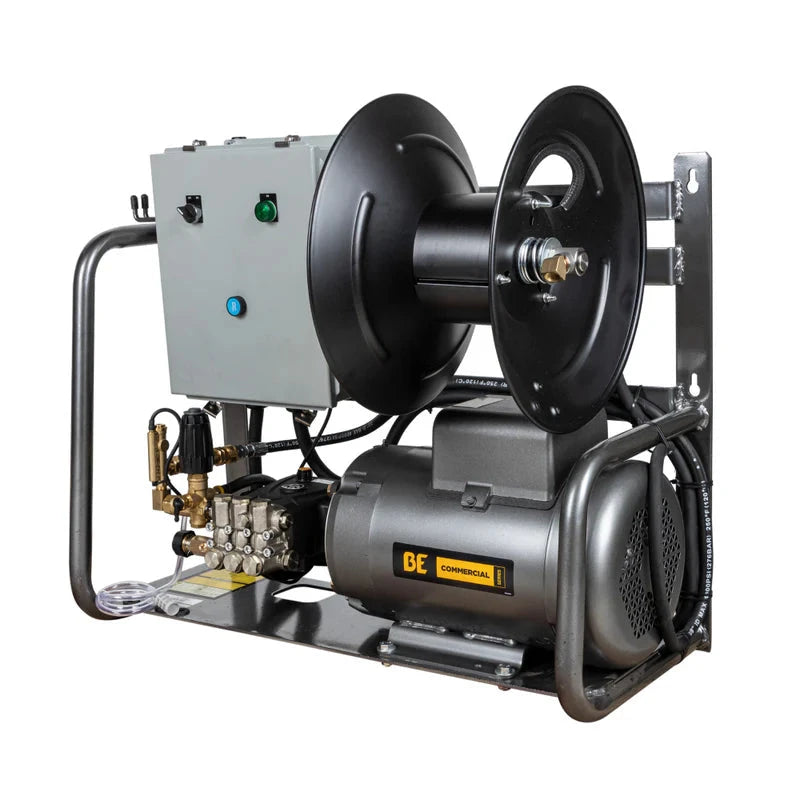 BE Power 3,000 PSI 4.0 GPM 7.5 HP Electric Pressure Washer with 7.5 HP - 3 Phase Baldor Motor and General Triplex Pump - X-2775FW3GENHT4 BE Power Equipment