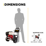 BE Power 3,100 PSI 3.1 GPM Cold Water Gas Pressure Washer - B3165HACS