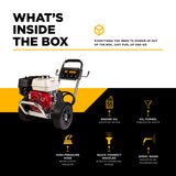 BE Power 3,100 PSI 3.1 GPM Cold Water Gas Pressure Washer - B3165HACS