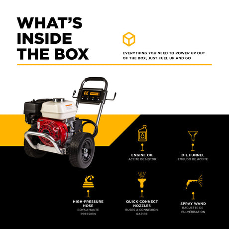 BE Power 3,100 PSI 3.1 GPM Cold Water Gas Pressure Washer - B3165HACS