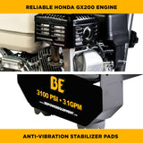 BE Power 3,100 PSI 3.1 GPM Cold Water Gas Pressure Washer - B3165HC