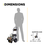 BE Power 3,100 PSI 3.1 GPM Cold Water Gas Pressure Washer - B3165HSGS