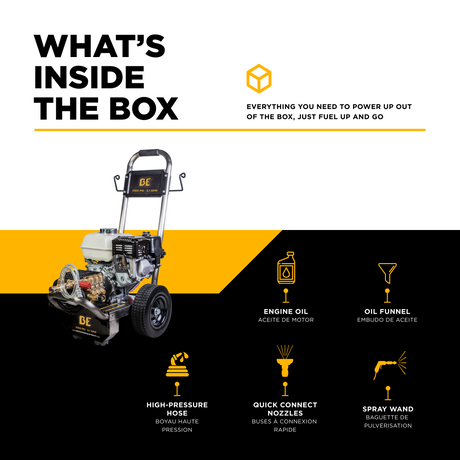 BE Power 3,100 PSI 3.1 GPM Cold Water Gas Pressure Washer - B3165HSGS