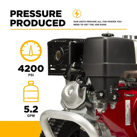 BE Power 3,200 PSI 5.2 GPM Cold Water Gas Pressure Washer - B3213HABCS BE Power Equipment