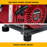 BE Power 3,200 PSI 5.2 GPM Truck Mount Cold Water Gas Pressure Washer - B3213HTBCS BE Power Equipment