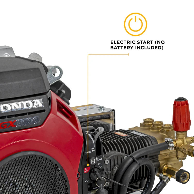 BE Power 4,000 PSI 8.2 GPM Cold Water Gas Pressure Washer - B4024HETBGS BE Power Equipment