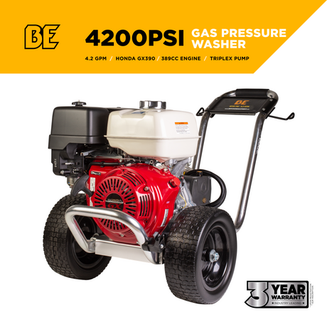 BE Power 4,200 PSI 4.2 GPM Cold Water Gas Pressure Washer - B4213HAAS