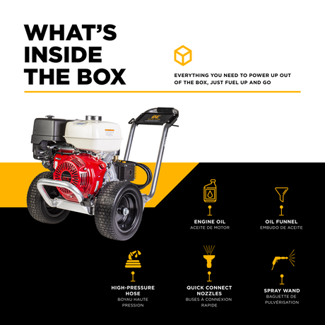 BE Power 4,200 PSI 4.2 GPM Cold Water Gas Pressure Washer - B4213HACS