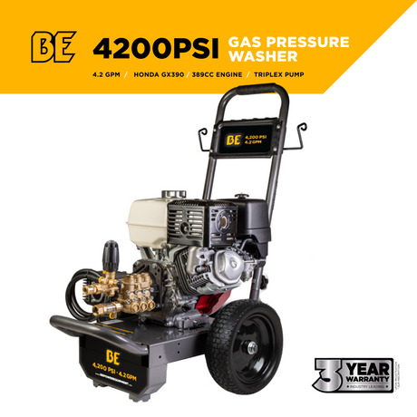BE Power 4,200 PSI 4.2 GPM Cold Water Gas Pressure Washer - B4213HA