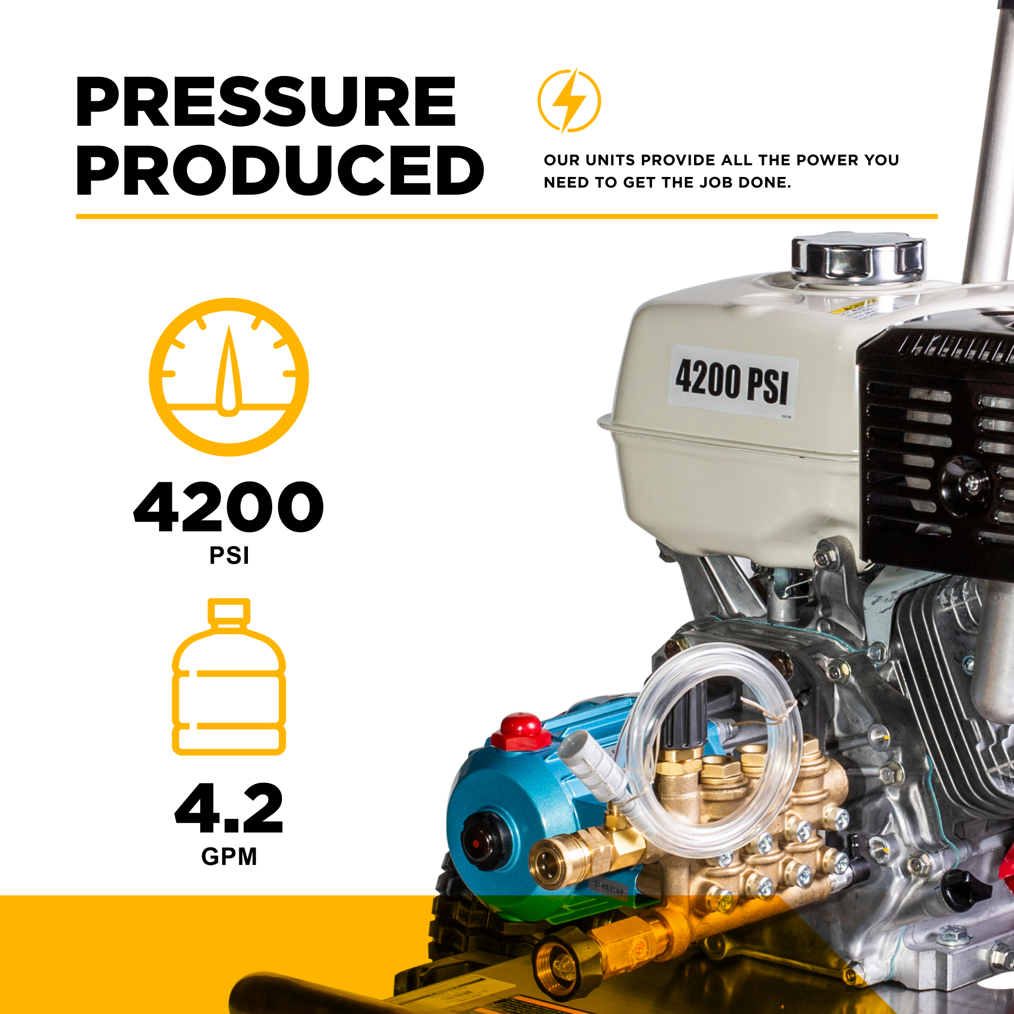 BE Power 4,200 PSI 4.2 GPM Cold Water Gas Pressure Washer - B4213HSJ