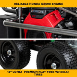 BE Power 5,000 PSI 5.0 GPM Cold Water Gas Pressure Washer - PE-5024HWEBCOM BE Power Equipment