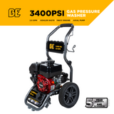 BE Power 3,400 PSI 2.5 GPM Cold Water Gas Pressure Washer - BE3465KX