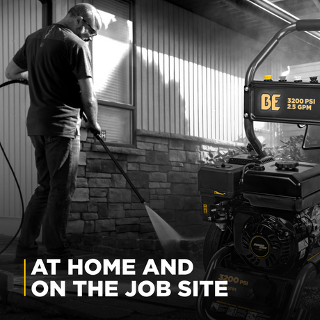 BE Power 3,400 PSI 2.5 GPM Cold Water Gas Pressure Washer - BE3475PX
