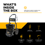BE Power 3,400 PSI 2.5 GPM Cold Water Gas Pressure Washer - BE3475PX