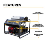 BE Power 3,500 PSI 8.5 GPM Hot Water Pressure Washer