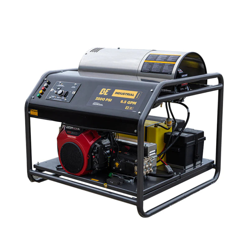 BE Power 3,500 PSI 8.5 GPM Hot Water Pressure Washer