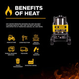 BE Power 4,000 PSI - 4.0 GPM Hot Water Pressure Washer with Honda GX390 Engine and General Triplex Pump - HW4013HG BE Power Equipment