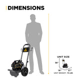 BE Power 1,500 PSI 1.6 GPM 1.5 HP Electric Pressure Washer with Powerease Motor and Triplex Pump - B1515EN