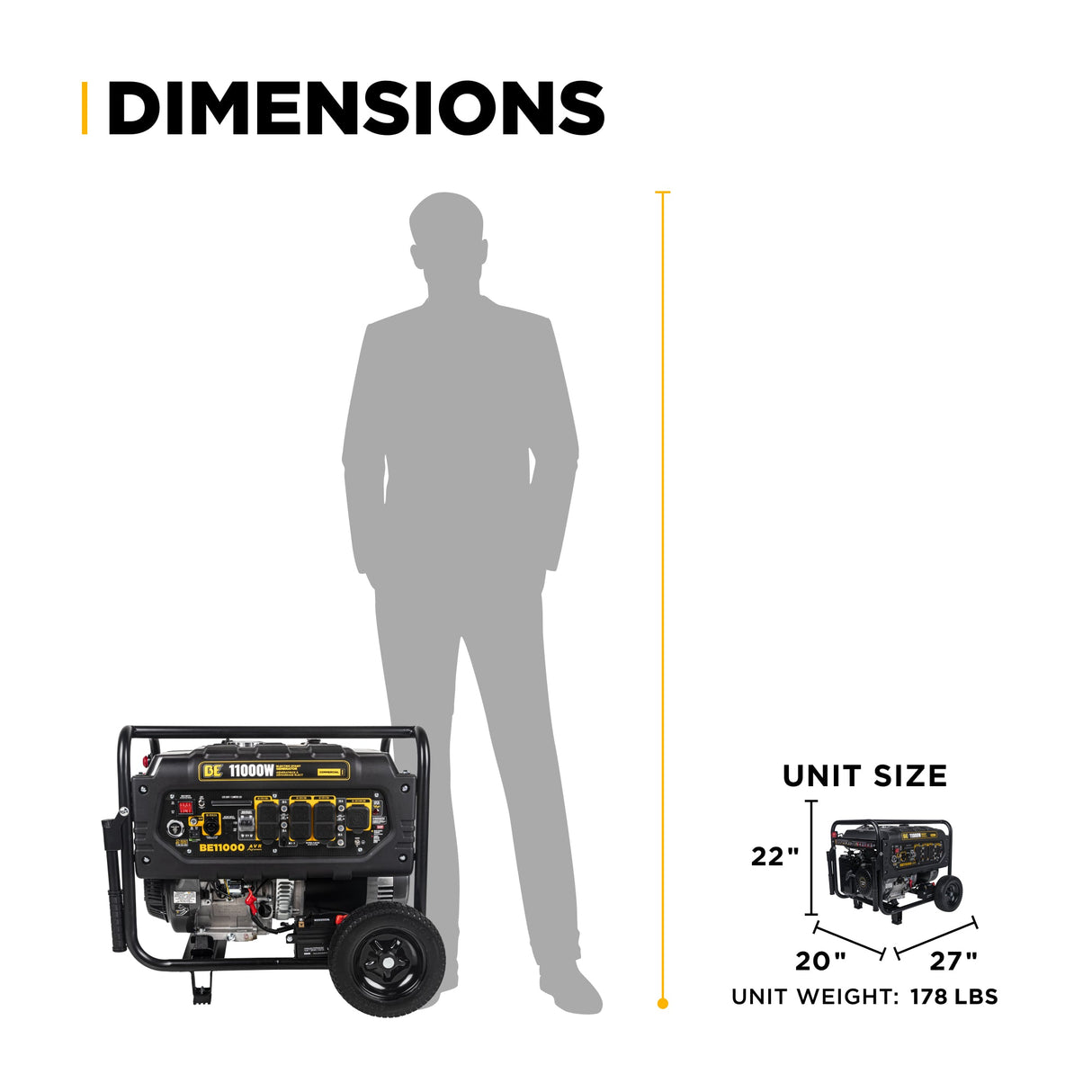 BE Power 11,000 Watt Generator - BE11000