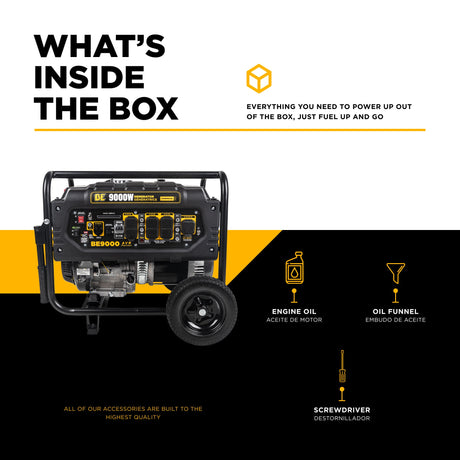 BE Power 9,000 Watt Generator - BE9000