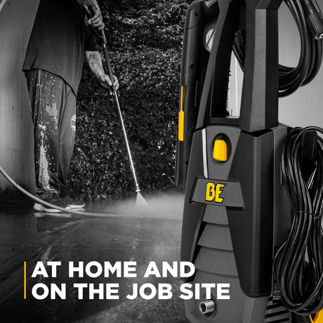 BE Power 1,700 PSI 1.7 GPM Electric Power Washer with Powerease Motor and AR Axial Pump - P1715EN