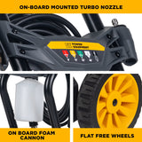 BE Power 2,300 PSI 1.7 GPM Electric Pressure Washer with AR Axial Pump - P2317EN