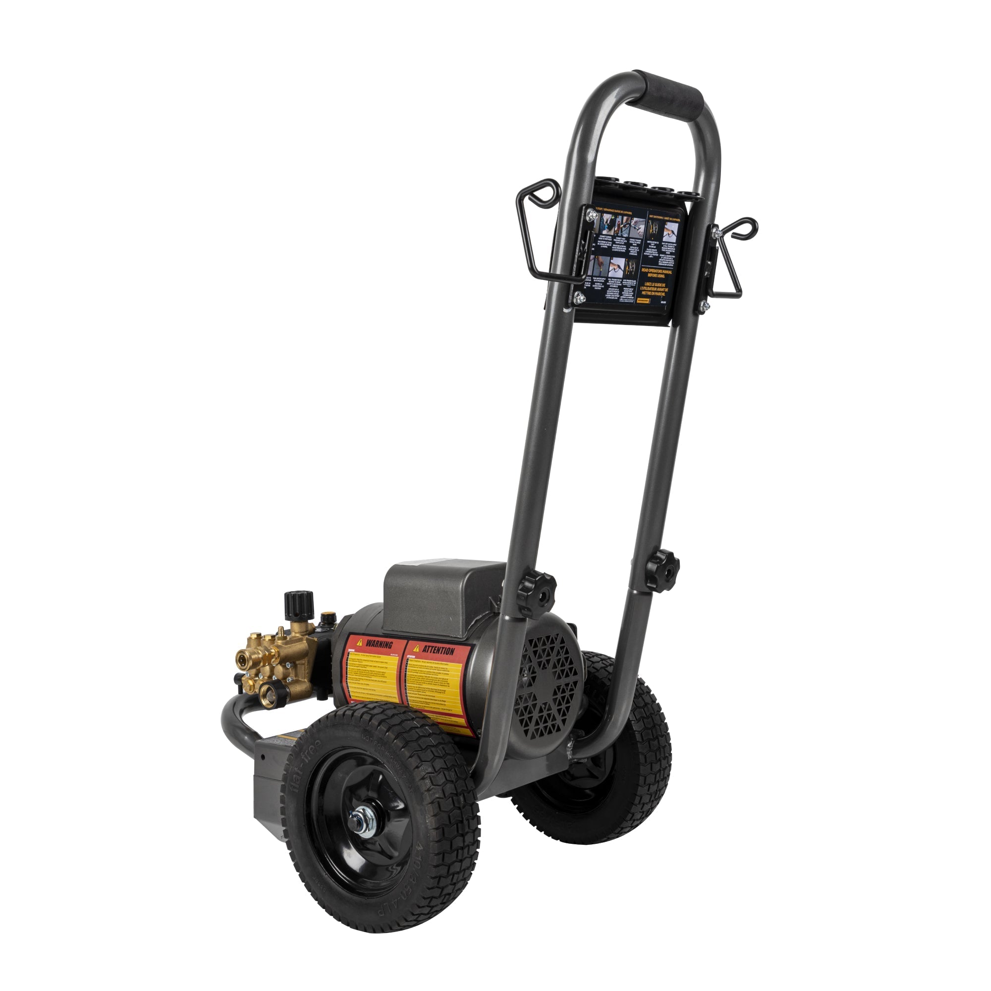 BE Power 1,100 PSI 2.0 GPM 1.5 HP Electric Pressure Washer with Baldor Motor and Triplex Pump - PE-1115EW1A