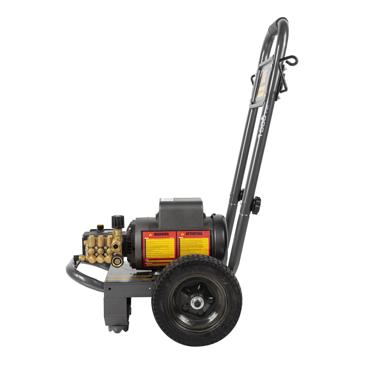 BE Power 1,500 PSI 2.0 GPM Electric Pressure Washer with Baldor Motor and AR Triplex Pump - PE-1520EW1A