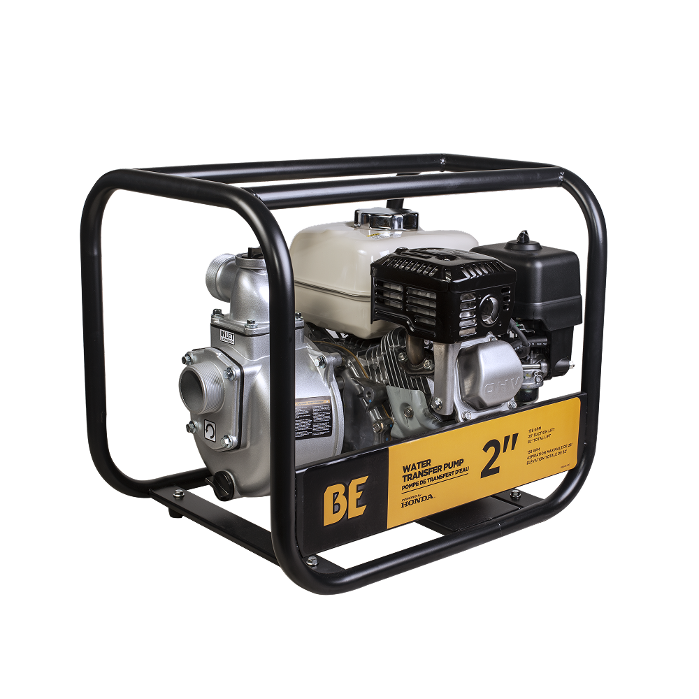 BE Power 2" Water Transfer Pump with Honda GX200 Engine