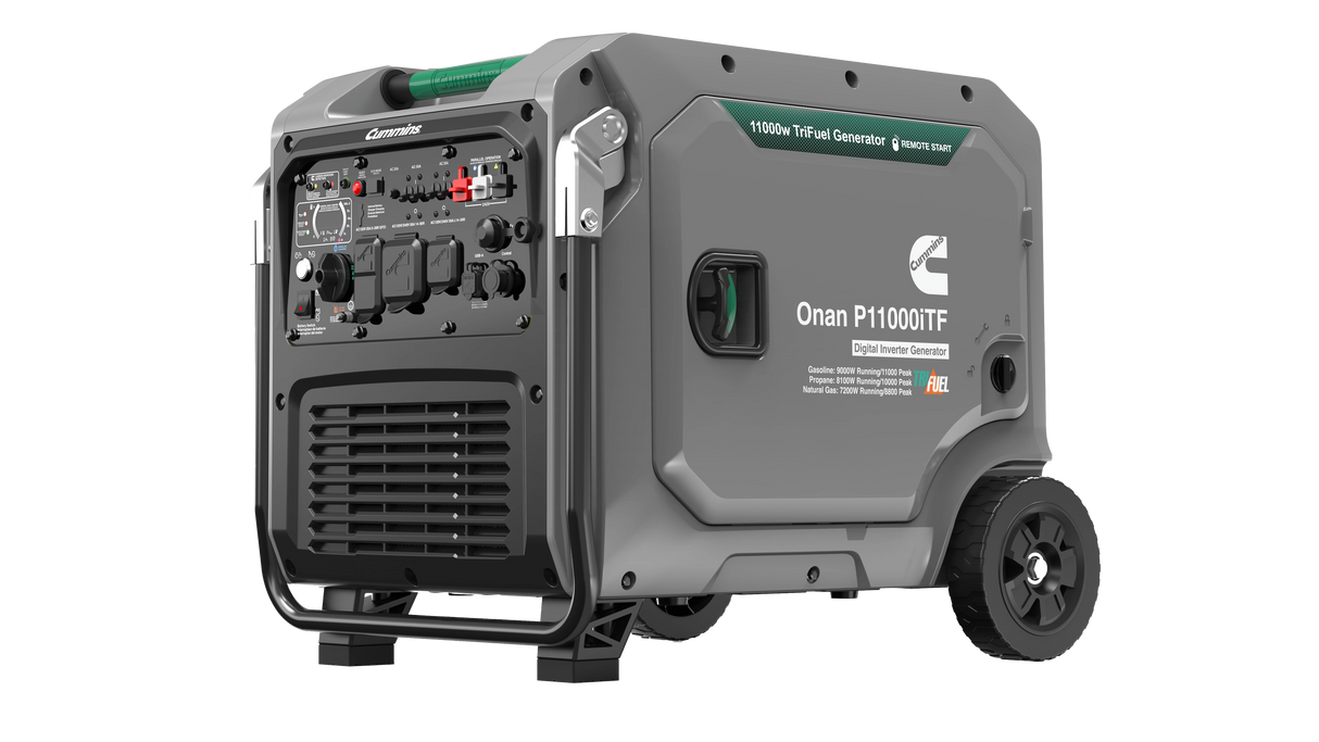 P11000iTF 11,000-Watt Tri-Fuel Portable Inverter Generator – Natural Gas, Propane & Gas – Clean Power for Home Backup Cummins
