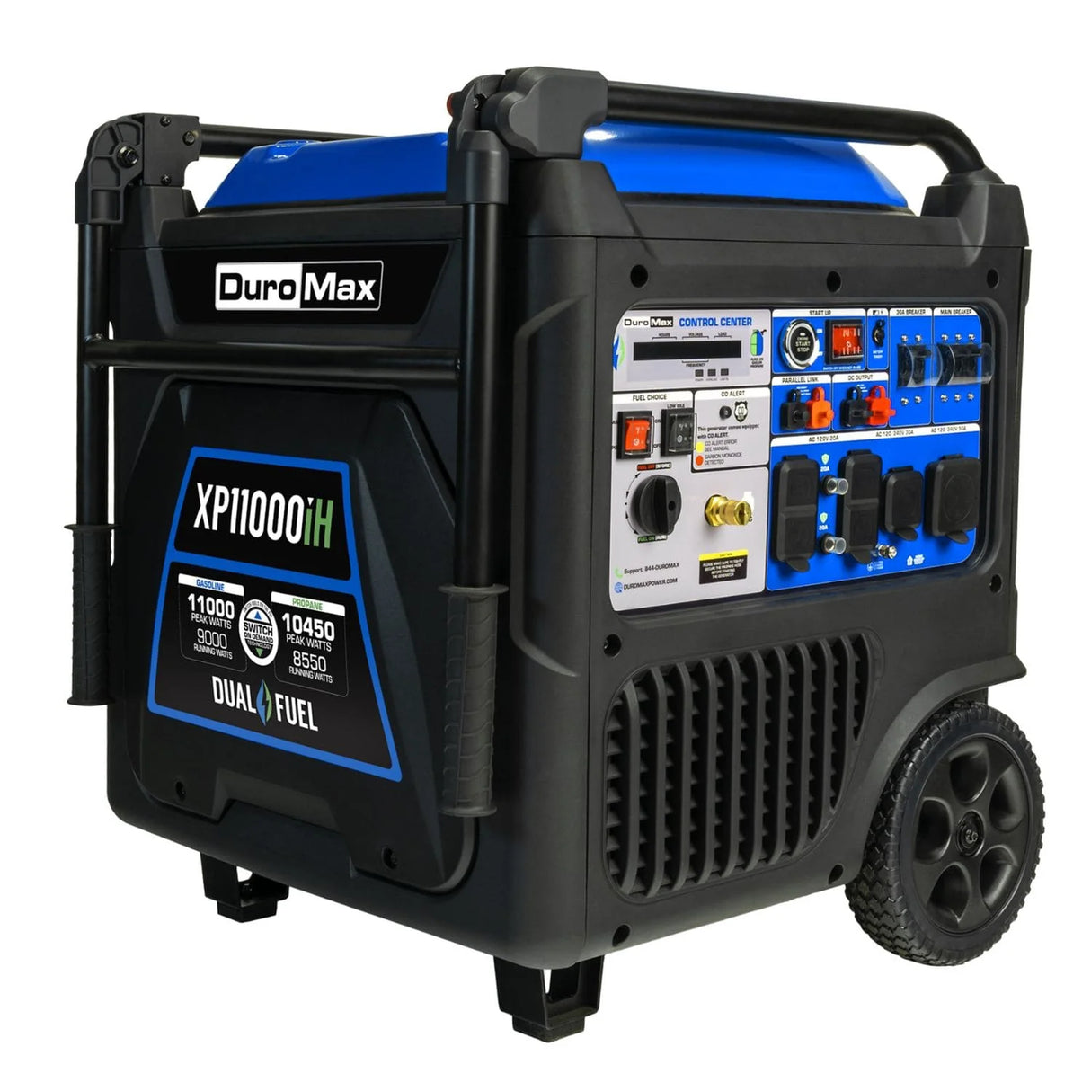 DuroMax XP11000iH Dual Fuel Inverter Generator – 9,000 Running Watts