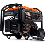 Generac GP7500 DF 49ST CO Portable Generator with Electric/Pull Start, Gasoline/LP, 7500/6800W Rated