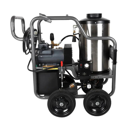 BE Power 3000PSI 3.0GPM Hot Water Pressure Washer with Honda GX200 Engine and General Triplex Pump - HW2765HG BE Power Equipment
