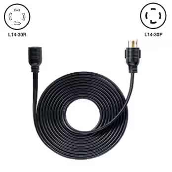 25 Foot Cummins Power Cord for 30A transfer switch